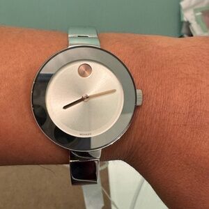 Brand New Movado Bold 34mm Silver
Stainless Steel Case with Silver.